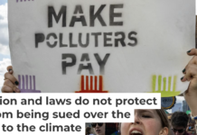 Across the U.S., people are calling for companies to pay for the damage they have done to the environment. Alex Kent/AFP via Getty Images